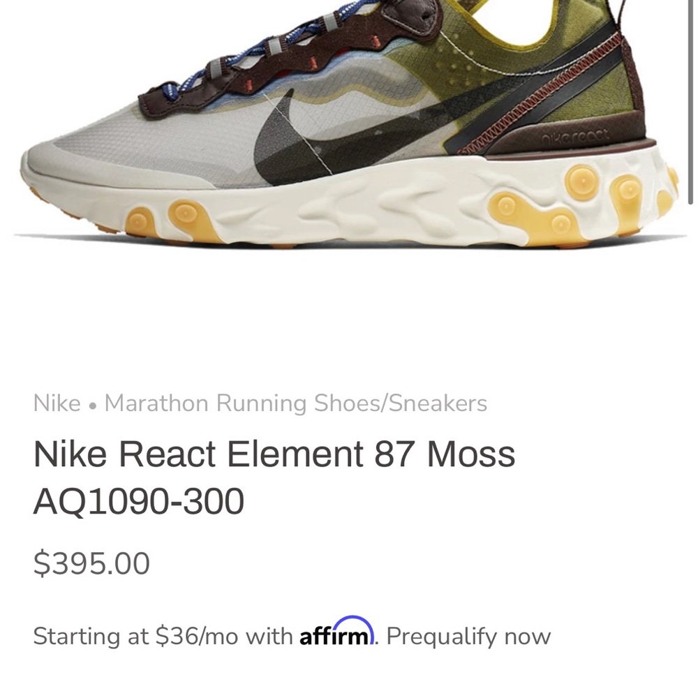 Nike React Element 87 Moss